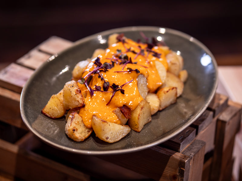 Patatas bravas med nduja-majones